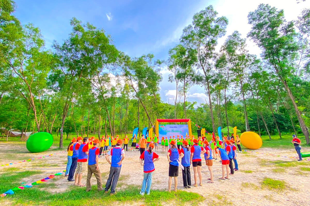 Tham gia teambuilding tại Alba Thanh Tân